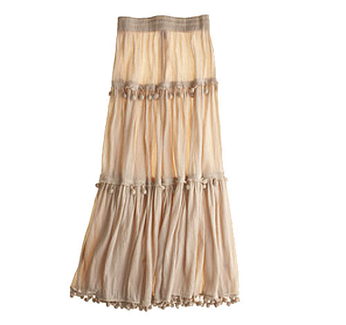 Calypso St Barth Megan Tiered Maxi Skirt