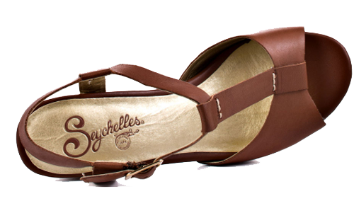 Seychelles Women's Hey There sandals Whiskey Leather