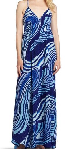 Blue Print spaghetti strap maxi Dress – eight sixty Women’s Santorini