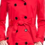 classic red trench coat Armani Exchange