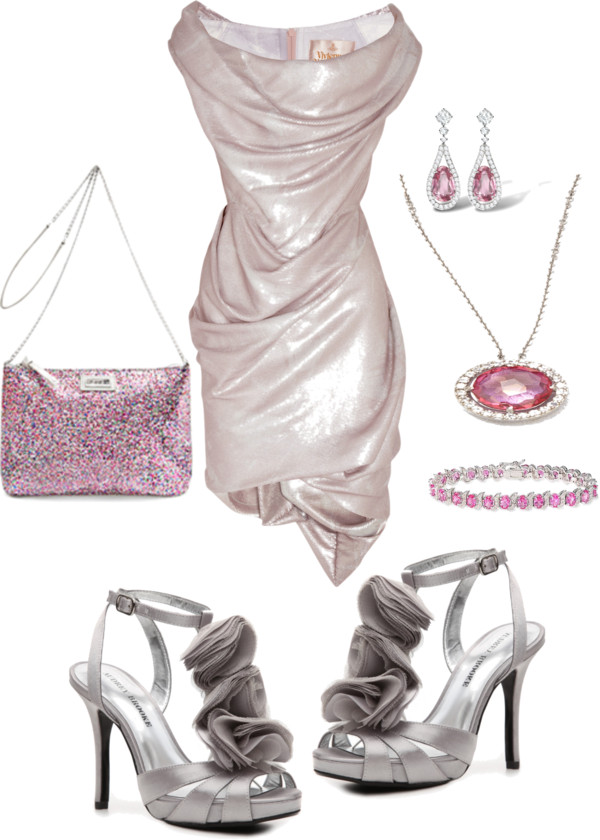 Pink evening bag glitter special occasion handbag