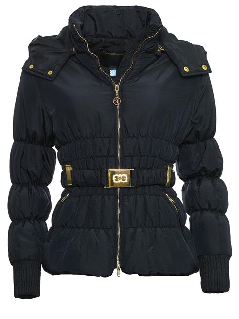 Black Cavalli Class jacket with gold accents