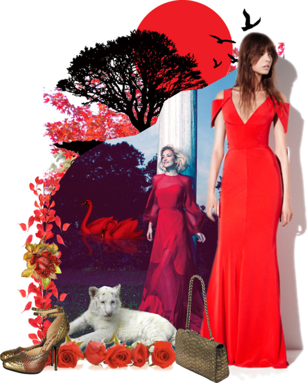 Kate Hudson red Prabal Gurung amFAR Inspiration Gala dress