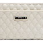 white quilted wallet