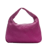 Bottega Veneta Bright Pink Woven Leather Veneta Hobo Medium Bag $1	550