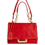 Diane von Furstenberg Lipstick Red Leather New Harper Shoulder Bag