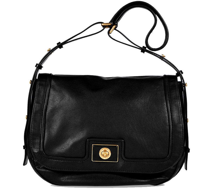 Marc by Marc Jacobs Black Leather Messenger Bag