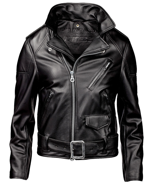 Yohij Yamamoto black leather biker style Jacket