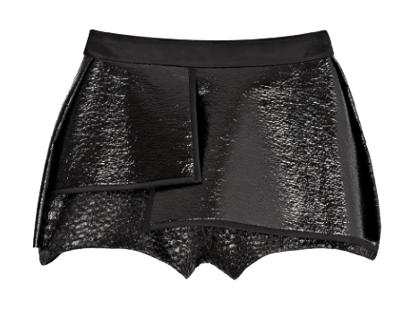 Ellery black Thunder Pleat Front Shorts