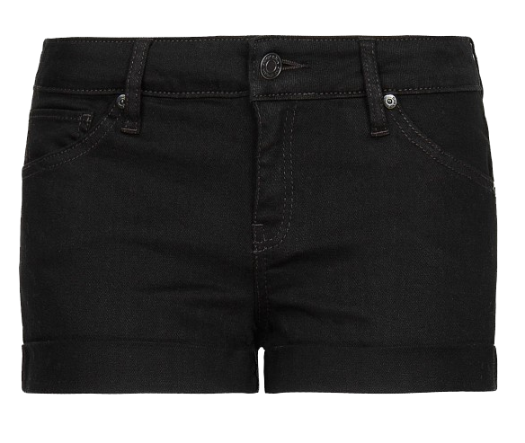 Mango Black Denim Shorts