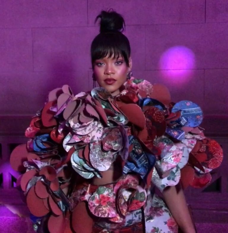 Rihanna’s Chanel show ensemble during Paris Haute Couture Fashion Week