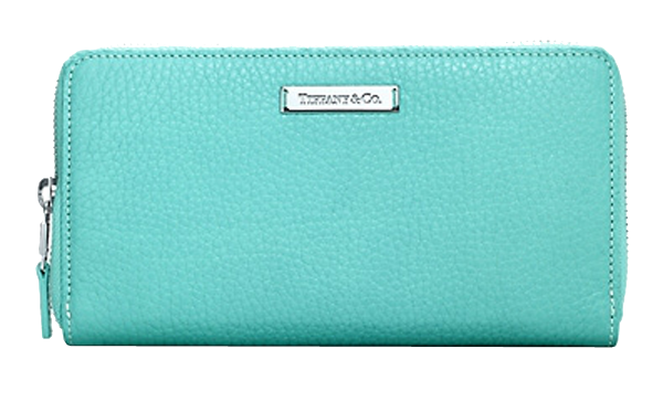 Tiffany blue zip continental wallet