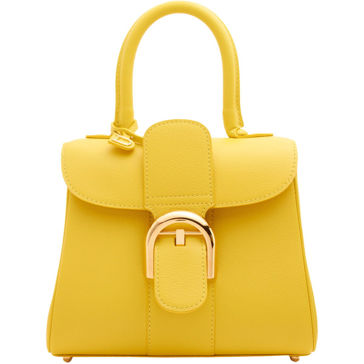 Delvaux Brillant Mini yellow leather handbag