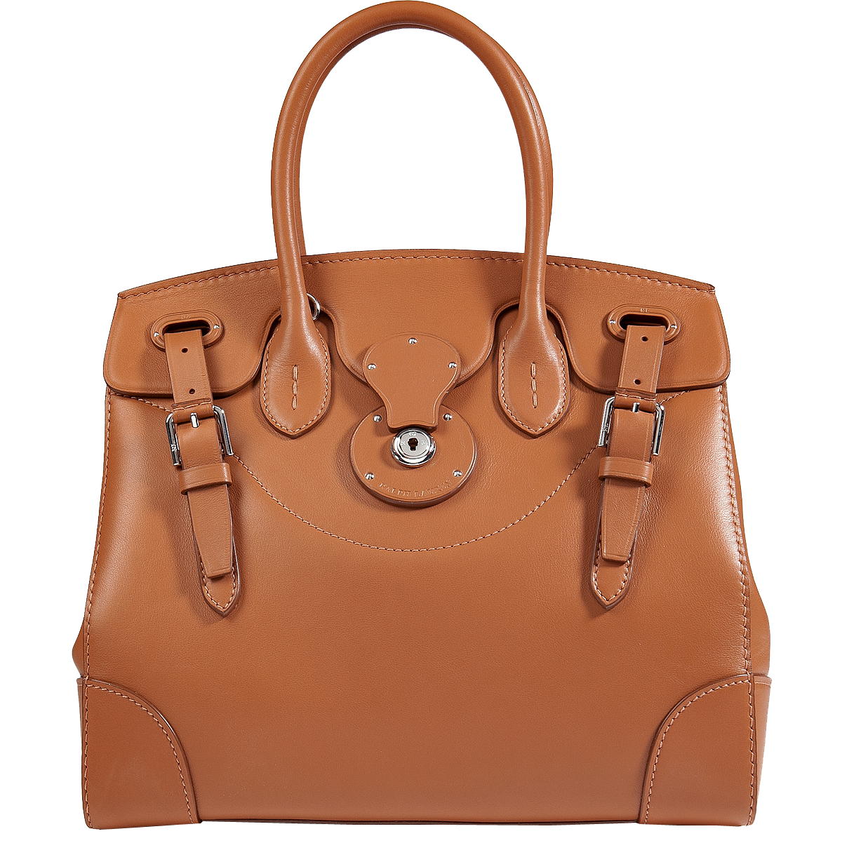 Ralph Lauren Collection Leather Soft Ricky Tote in Gold