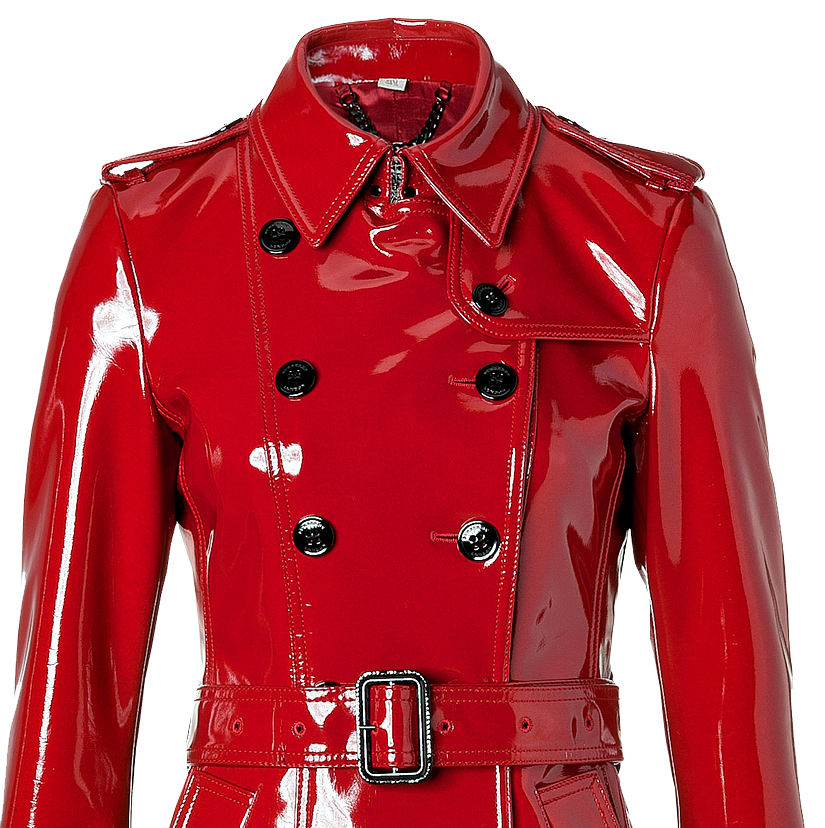 Burberry London Queenscourt Trench Coat in Lacquer Red