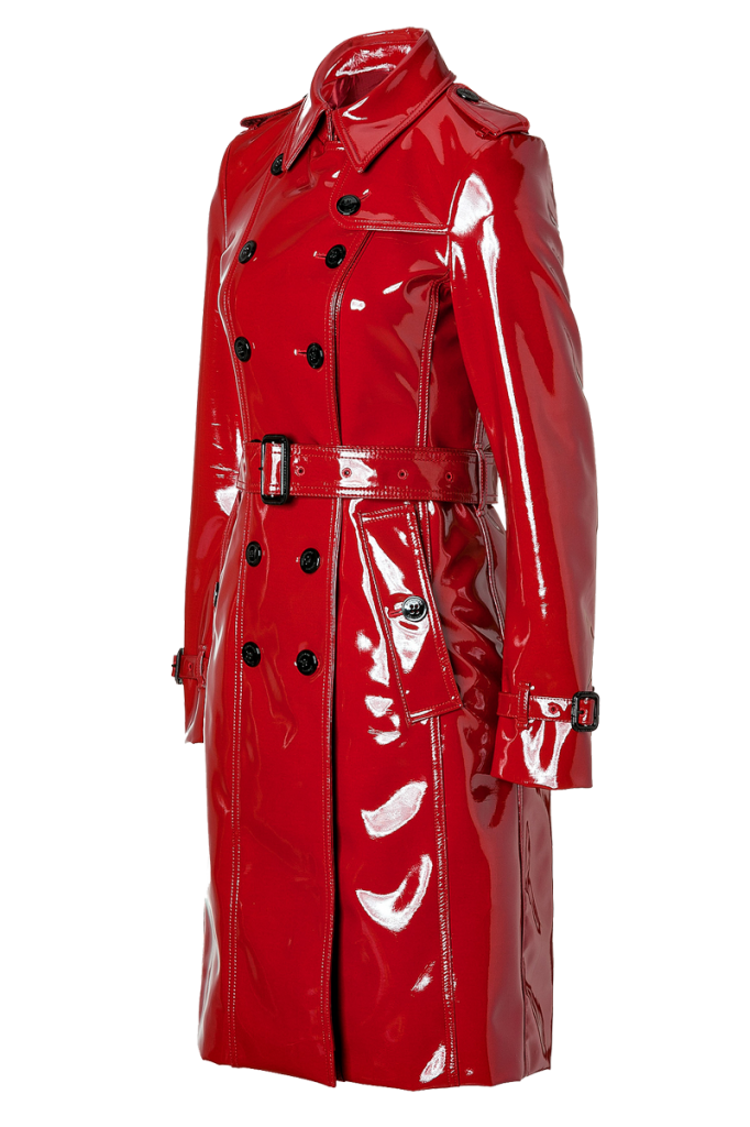 Styling the lacquer red Burberry London Queenscourt Trench Coat ...