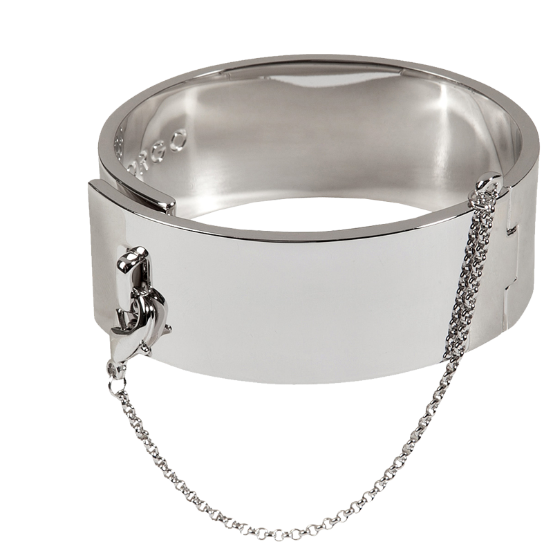 Eddie Borgo silver Safety Chain Cuff bracelet