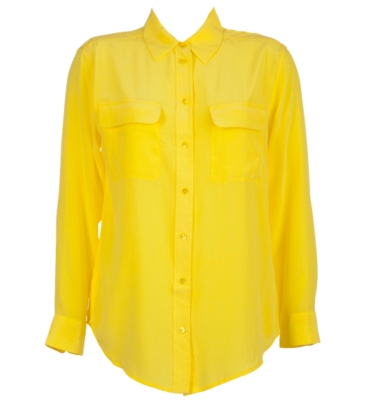 Equipment blazing yellow Signature button down shirt