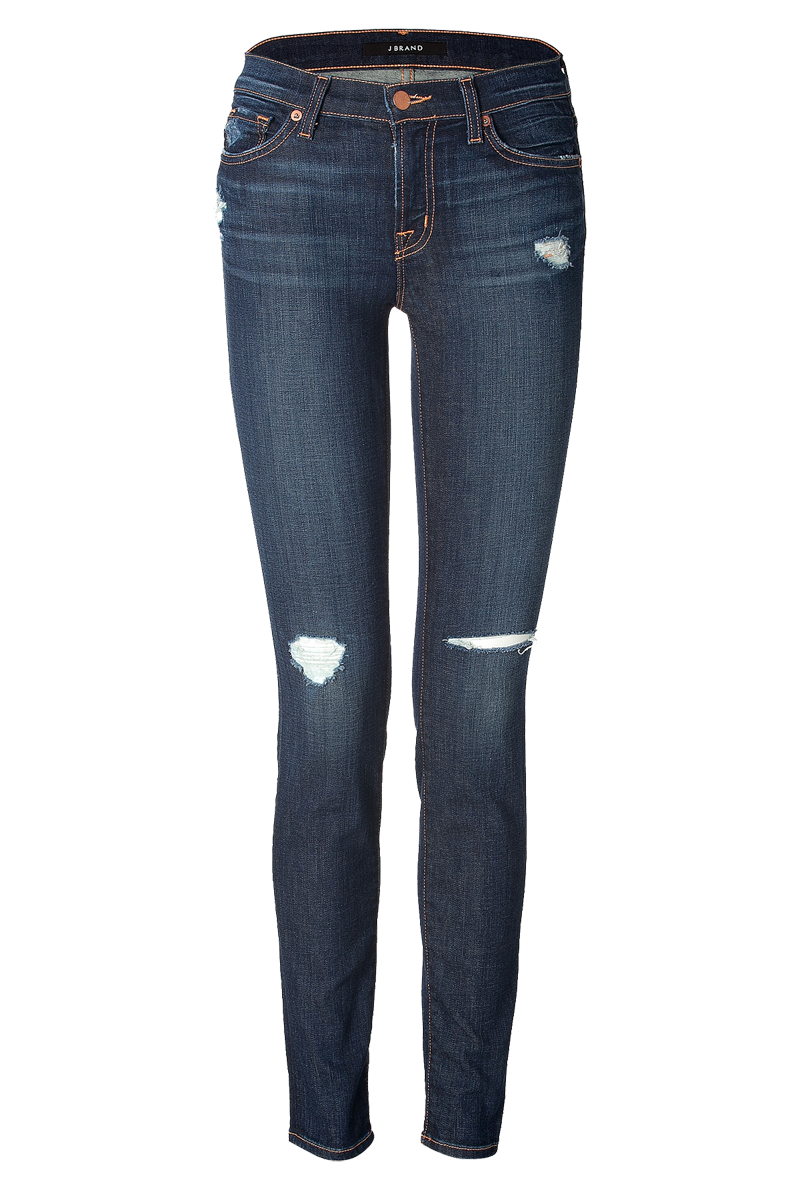 J Brand Jeans Mid Rise Distressed Jeans