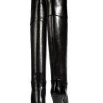 Ralph Lauren Collection Polished Leather Harrah Over-The-Knee Boots in Black