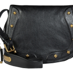 Ralph Lauren Collection Vintage Leather Saddle Bag in Black