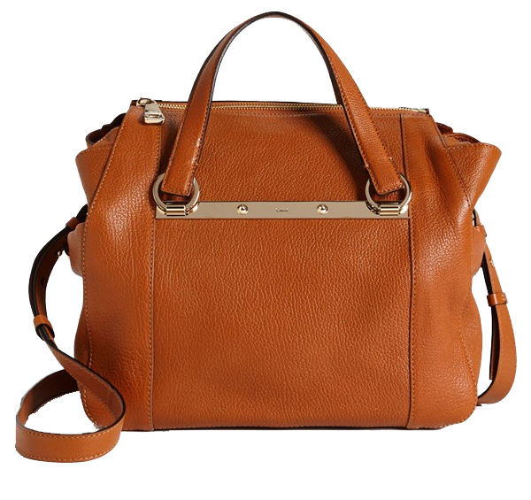 Tan brown leather Chloe Bridget mini shoulder bag