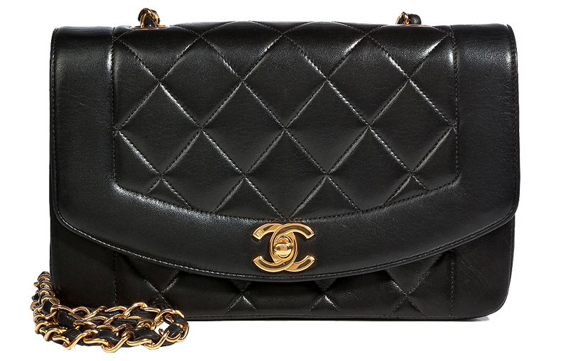 Chanel Vintage Jewelry black Quilted Leather Panel Mini Flap Bag