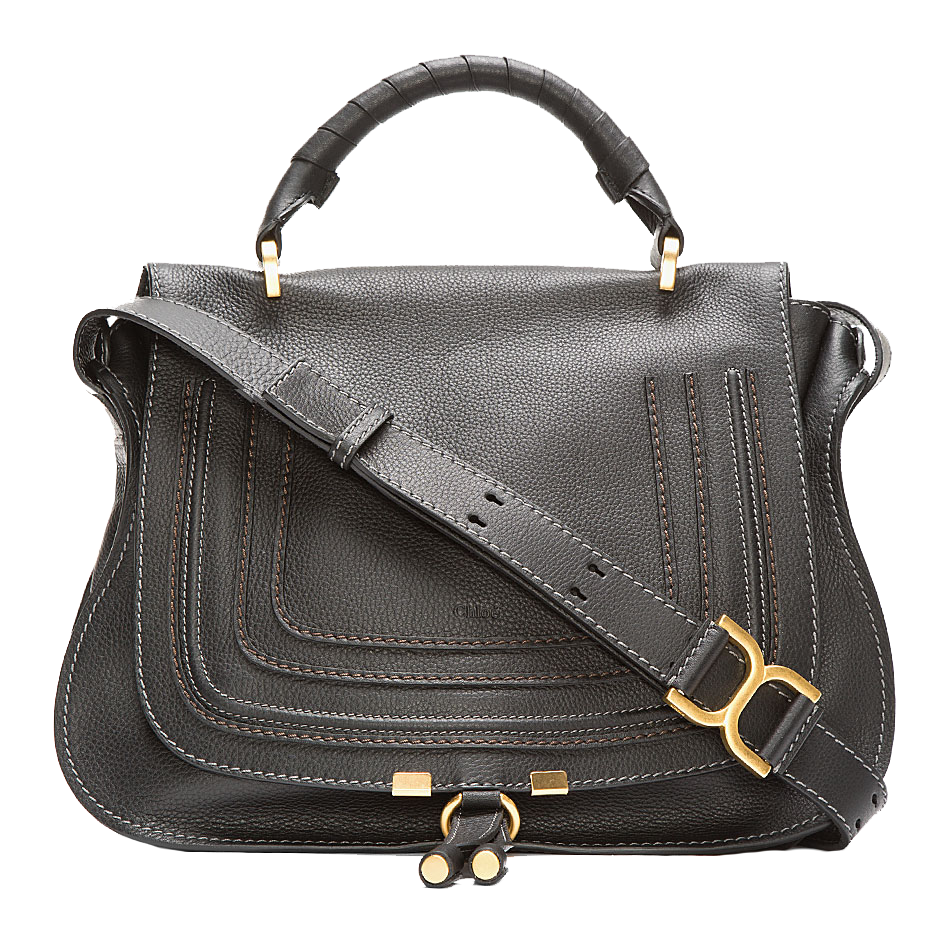 Chloe Black Leather Medium Marcie Handbag