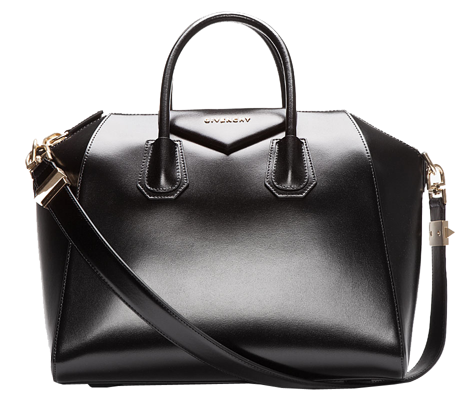 Givenchy Black buffed leather Medium Antigona duffle bag