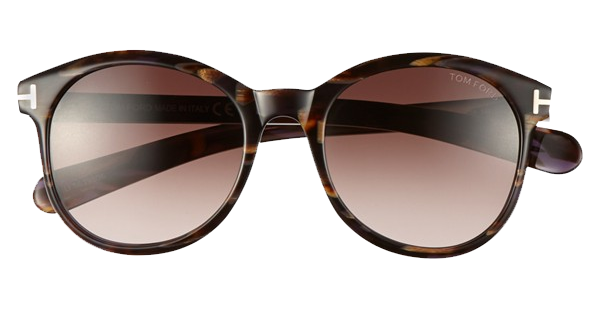 Tom Ford Riley shiny brown violet 51mm Sunglasses