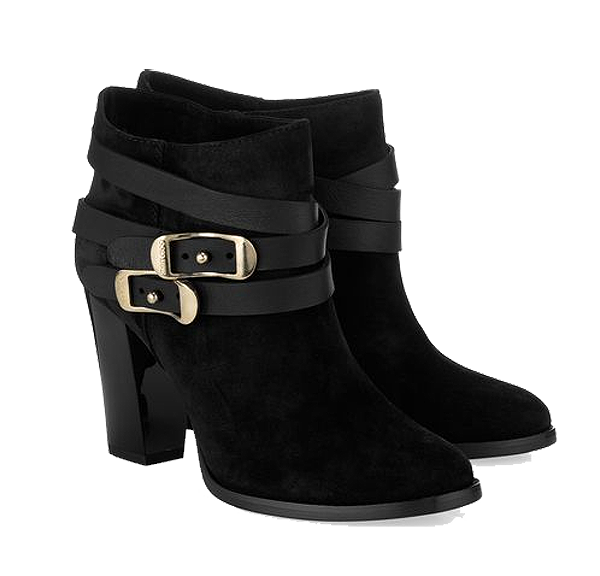 Jimmy Choo black Melba Sandalwood Suede and Nappa Ankle Boots