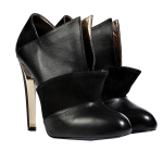 Vionnet black leather ankle boots