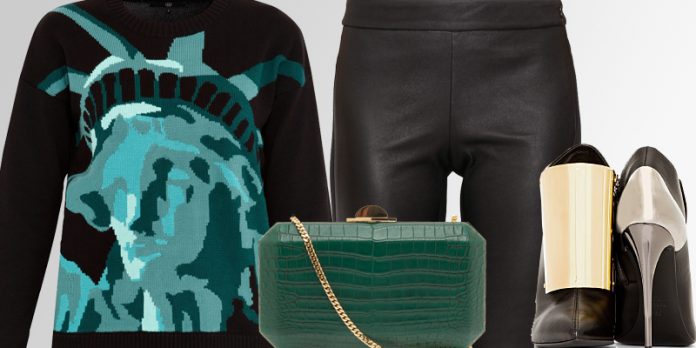 How to wear your Tibi Statue of Liberty Intarsia cotton sweater