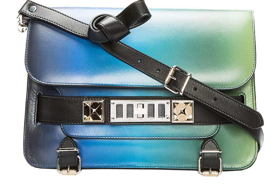 Proenza Schouler Blue Ombre Leather PS11 Shoulder Bag
