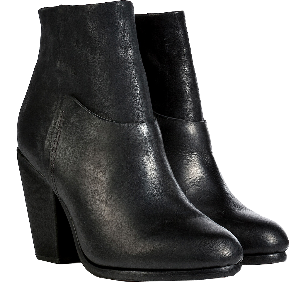 Rag & Bone black leather Kendall ankle boots
