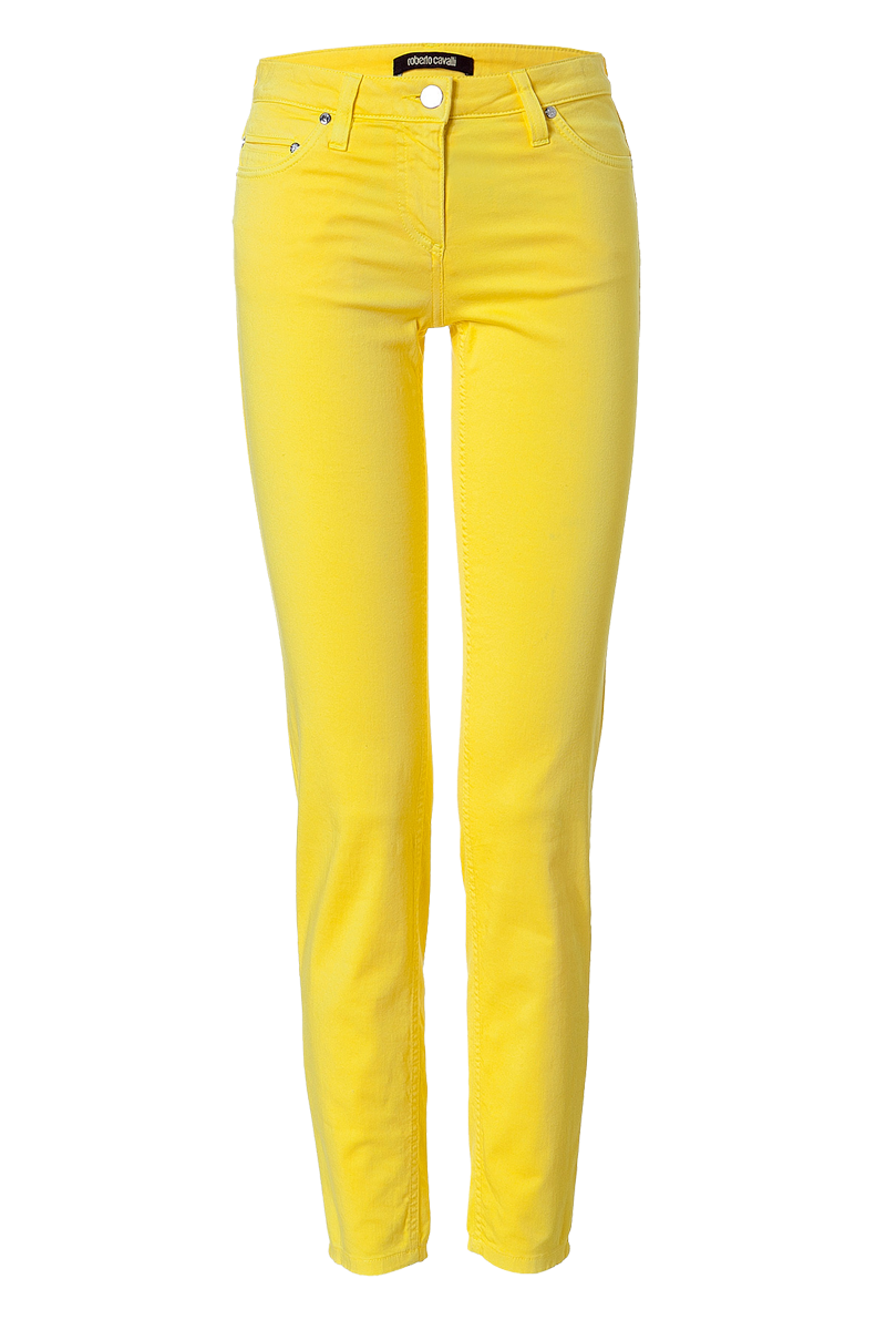 Roberto Cavalli sunshine yellow slim jeans