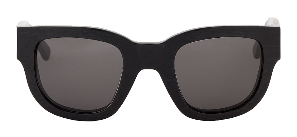 Acne Studios Black etched Frame Sunglasses