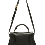CHLOE Black Leather Marcie Medium Messenger Bag