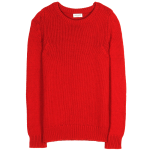 Saint Laurent red cashmere knit pullover/sweater