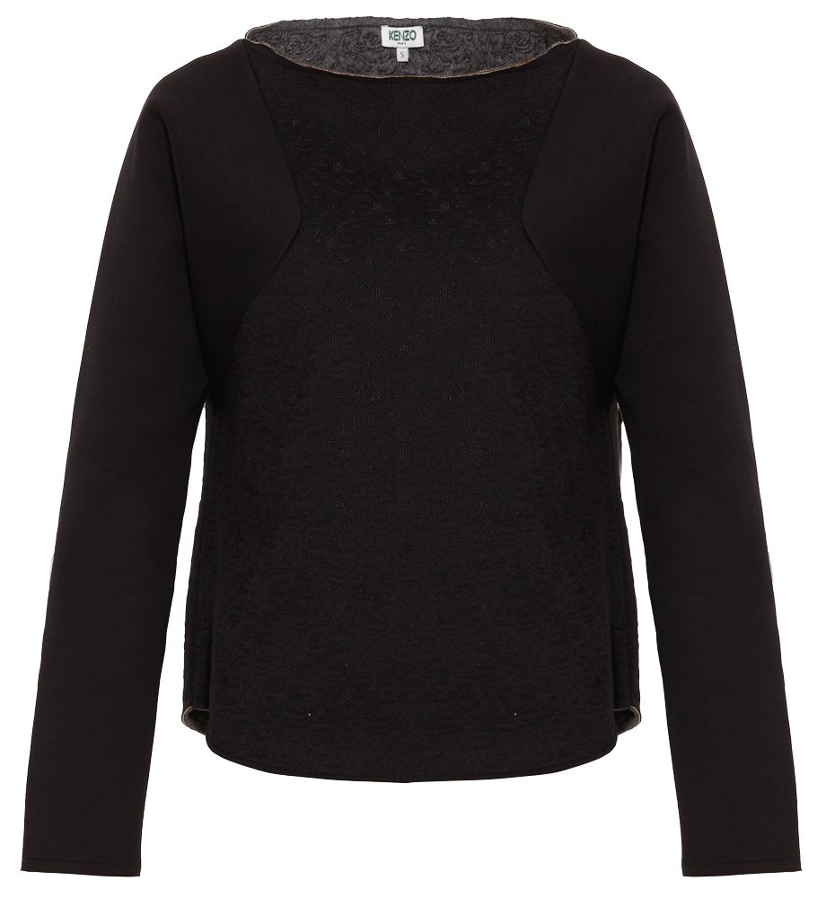 KENZO 2 black Neoprene Sweatshirt