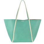 Linda Farrow Pale Yellow Ayers and Green Calf Leather Tote