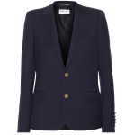 Saint Laurent Marine navy blue Single-breasted wool blazer