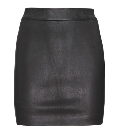 T by Alexander Wang Stretch-Leather Skirt