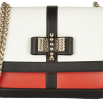 Christian Louboutin Sweet Charity black white red leather shoulder bag
