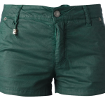 Green cotton-blend shorts from Ermanno Scervino