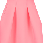 Kenzo Pink Flared Neoprene Skirt