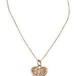 Max Chloe Rose Gold Diamond Heart Necklace