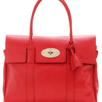 Mulberry red bayswater leather tote