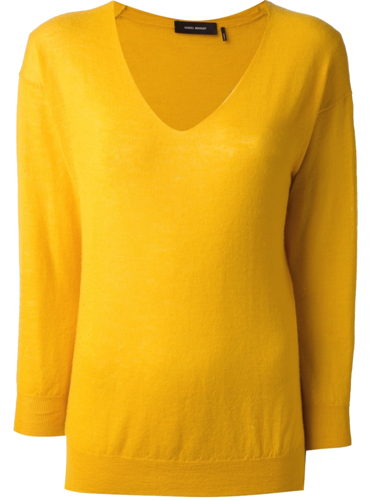 Yellow cashmere Minea sweater from Isabel Marant