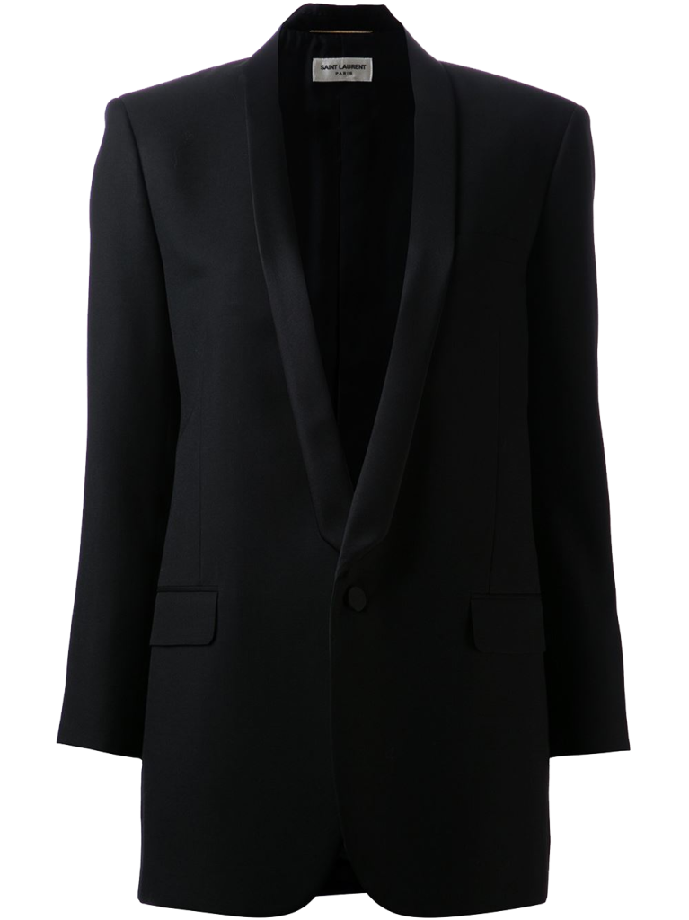 Black wool classic blazer from Saint Laurent